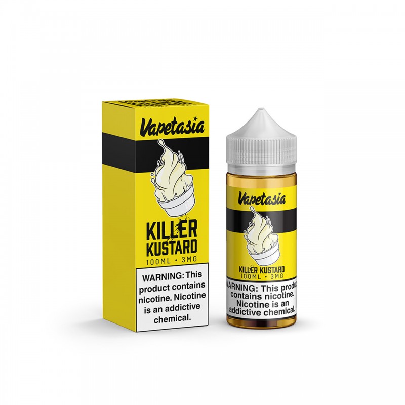 KILLER KUSTARD BY VAPETASIA E-LIQUID | 100 ML CREAMY CUSTARD FLAVOR E-JUICE