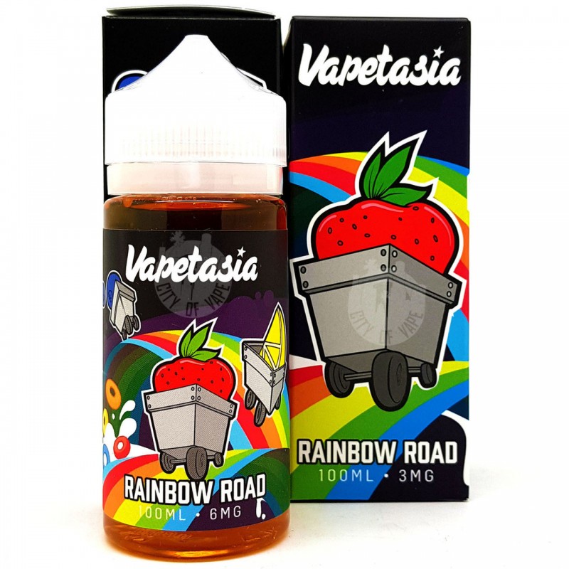 RAINBOW ROAD BY VAPETASIA E-LIQUID | 100 ML CITRUS BERRIES TANGY FRUIT AND MILK FLAVOR E-JUICE