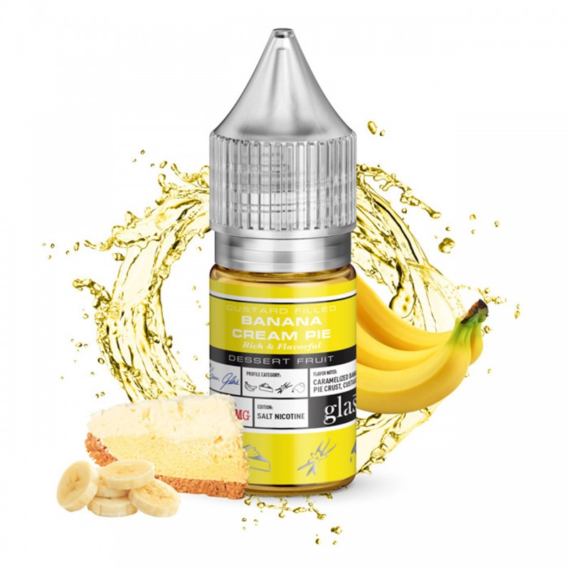 Banana Cream Pie By Glas Basix Nic Salts | Nicotin...