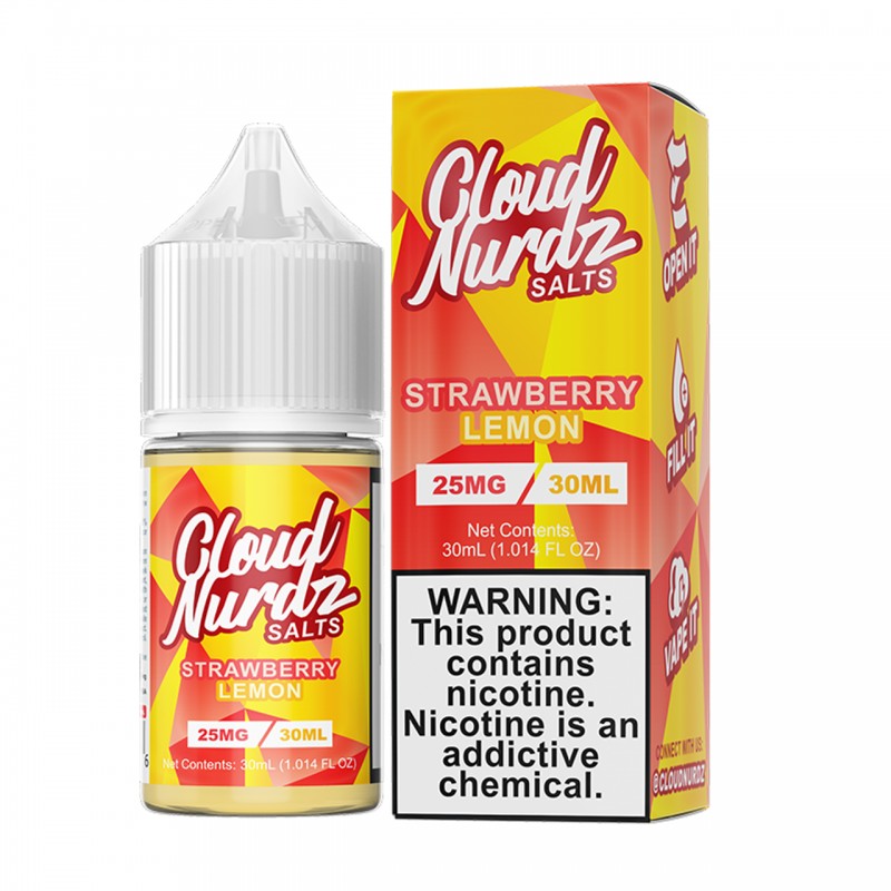 STRAWBERRY LEMON BY CLOUD NURDZ SALTS | 30 ML SALT...