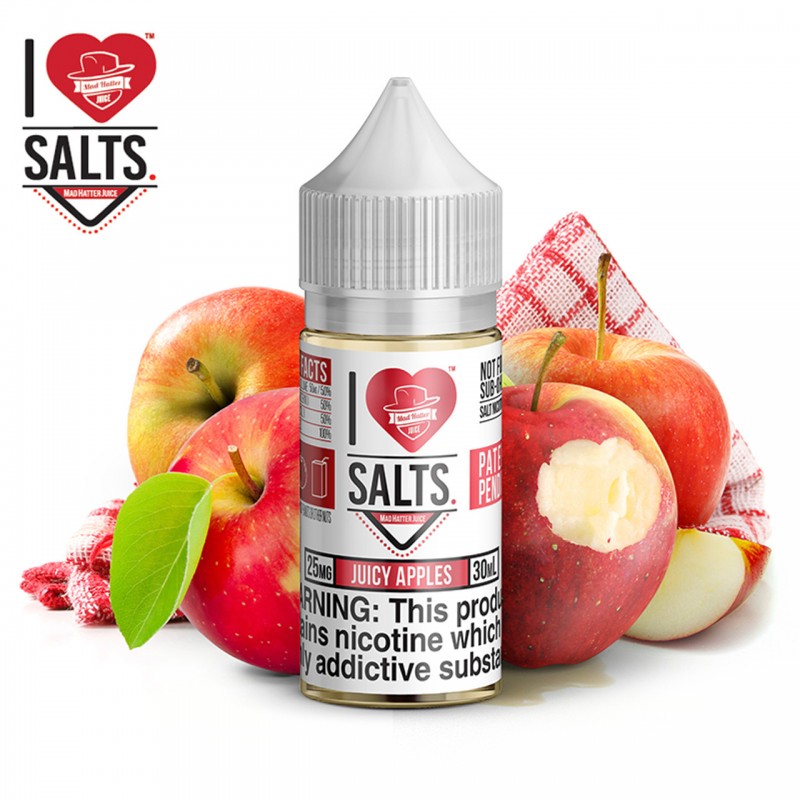 JUICY APPLE - I LOVE SALTS BY MAD HATTER JUICE | 3...