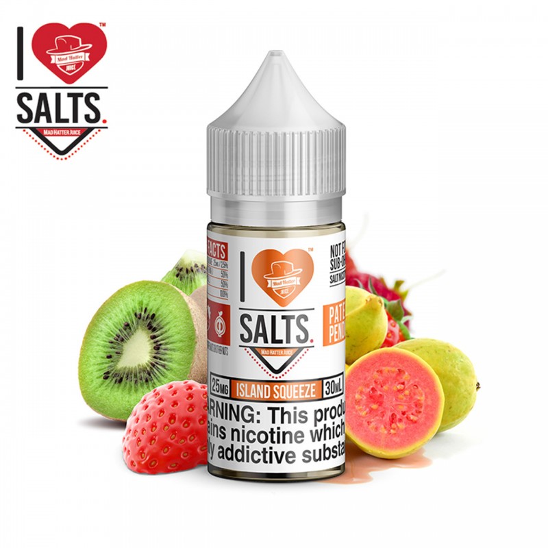 ISLAND SQUEEZE - I LOVE SALTS BY MAD HATTER JUICE ...