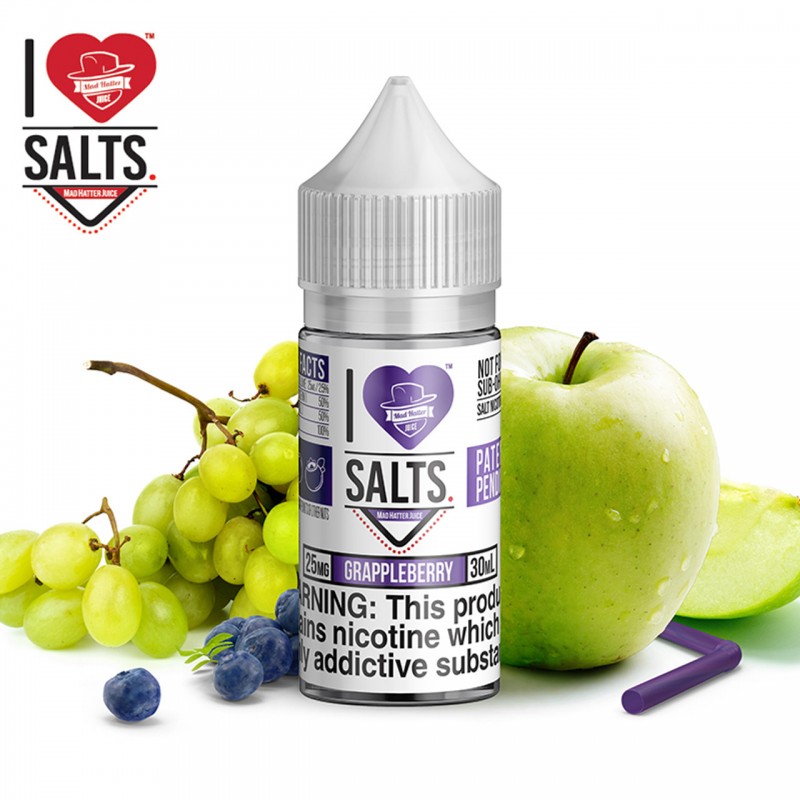 GRAPPLEBERRY - I LOVE SALTS BY MAD HATTER JUICE | ...
