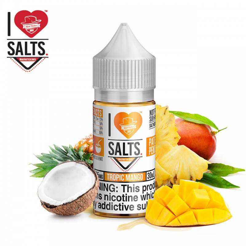 TROPIC MANGO - I LOVE SALTS BY MAD HATTER JUICE | ...