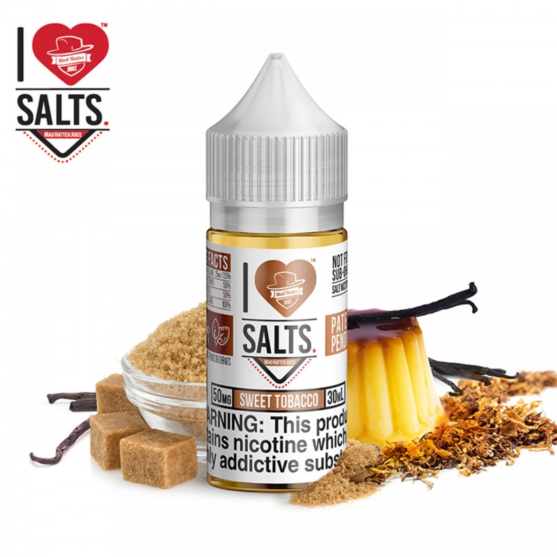SWEET TOBACCO - I LOVE SALTS BY MAD HATTER JUICE |...