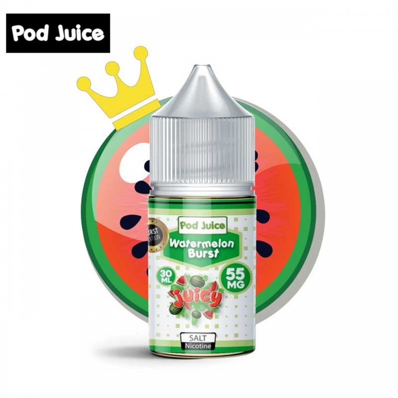 WATERMELON BURST BY POD JUICE | SALT NICOTINE | 30 ML WATERMELON CANDY FLAVOR SALT NICOTINE