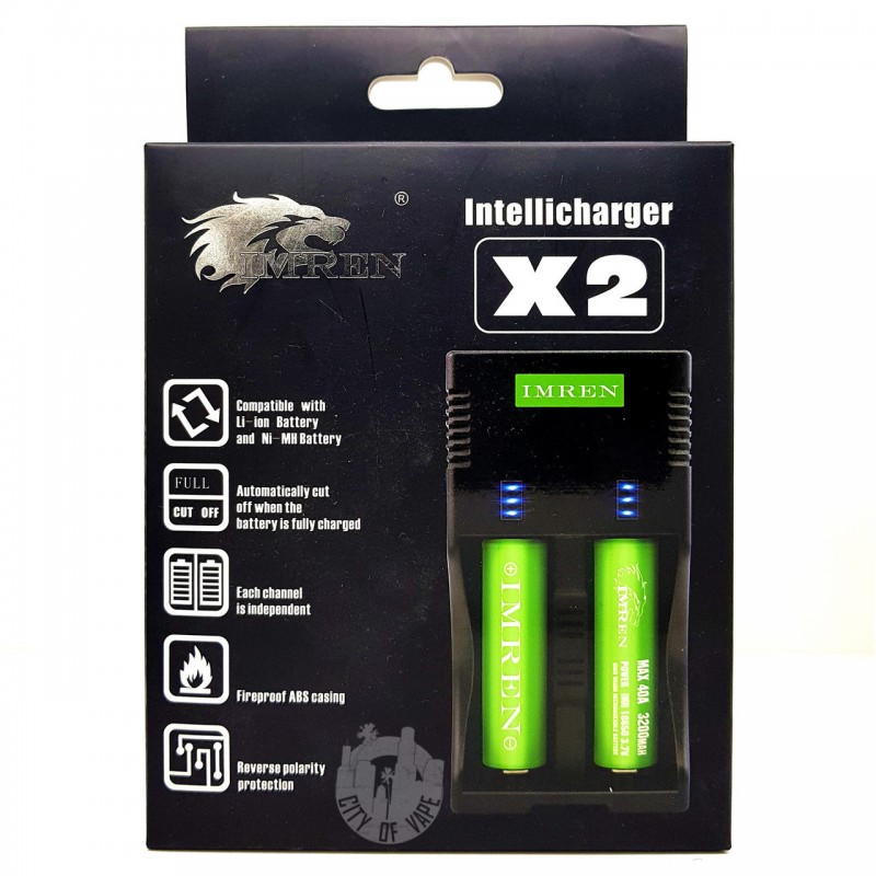 IMREN Intellicharger X2 18650 Battery Charger