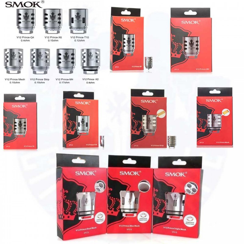 SMOK TFV12 Prince Replacement Coils | 3 Coils Per ...