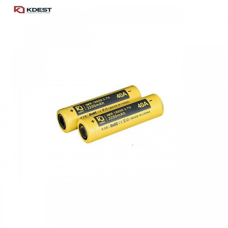 KDEST K5B 3200MAH 40A High Drain Rechargeable Batt...