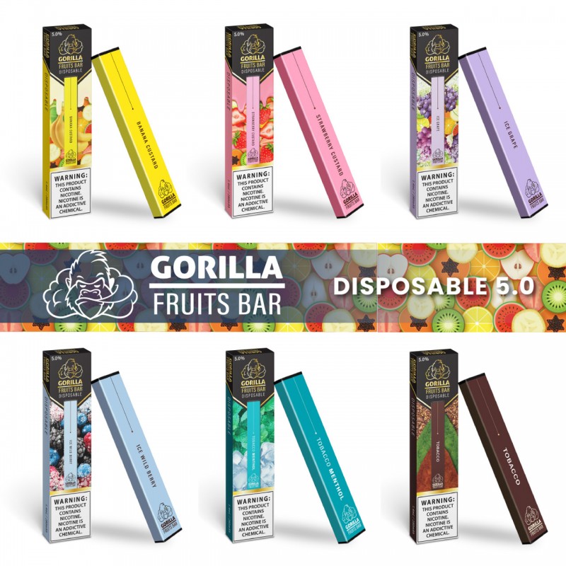 GORILLA FRUITS BAR DISPOSABLE DEVICE 5.0% NICOTINE...