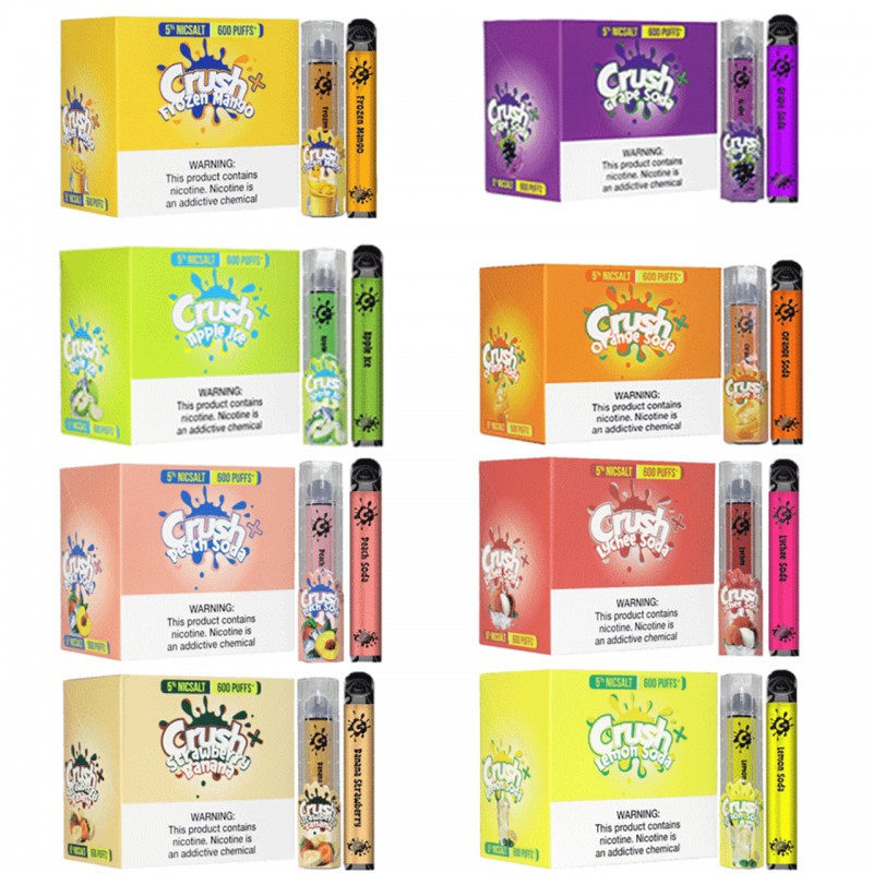 CRUSH DISPOSABLE DEVICE | 5% NICSALT | 600 PUFFS