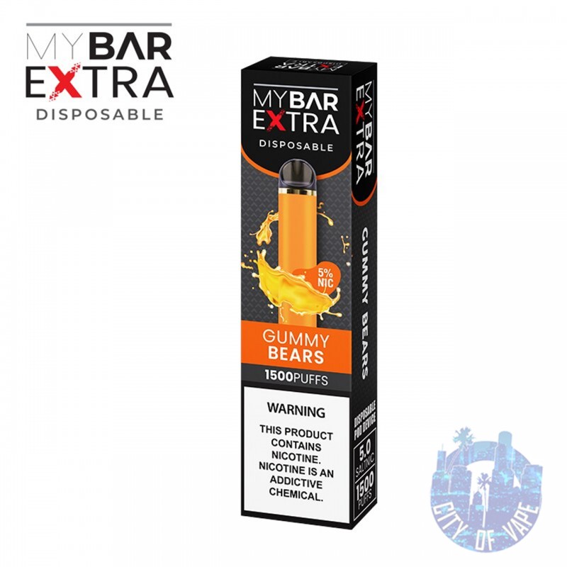 MY BAR EXTRA DISPOSABLE DEVICE | 1500 PUFFS | 5.0% NICOTINE | 4.5 ML