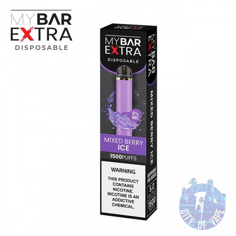 MY BAR EXTRA DISPOSABLE DEVICE | 1500 PUFFS | 5.0% NICOTINE | 4.5 ML