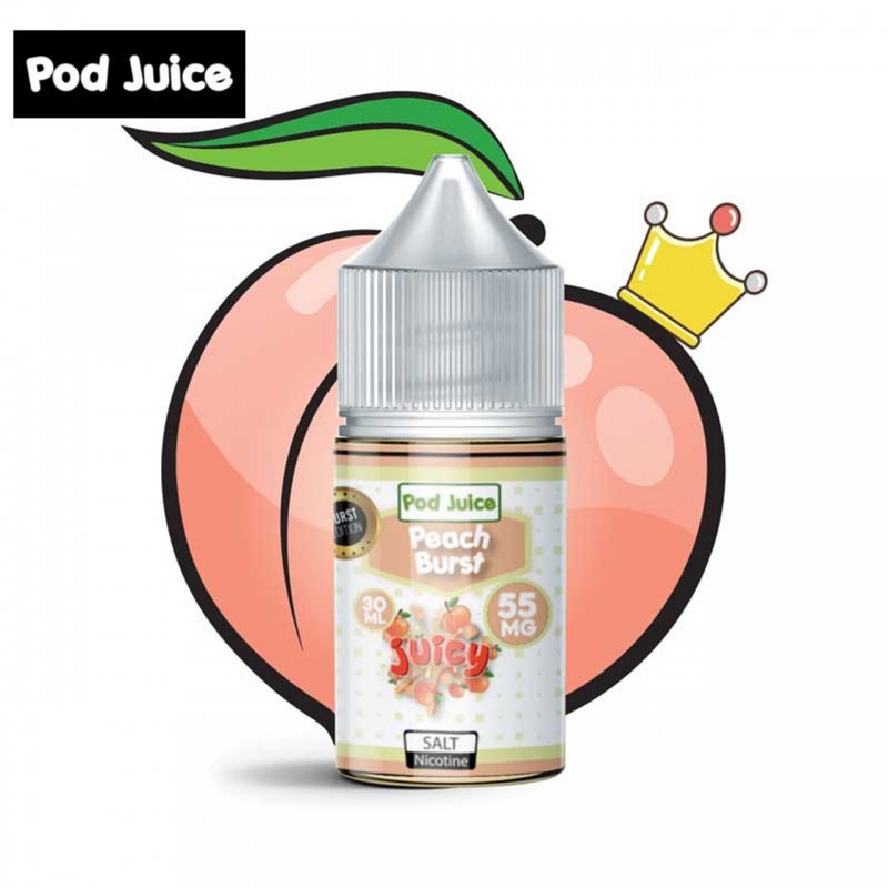 PEACH BURST BY POD JUICE | SALT NICOTINE | 30 ML P...