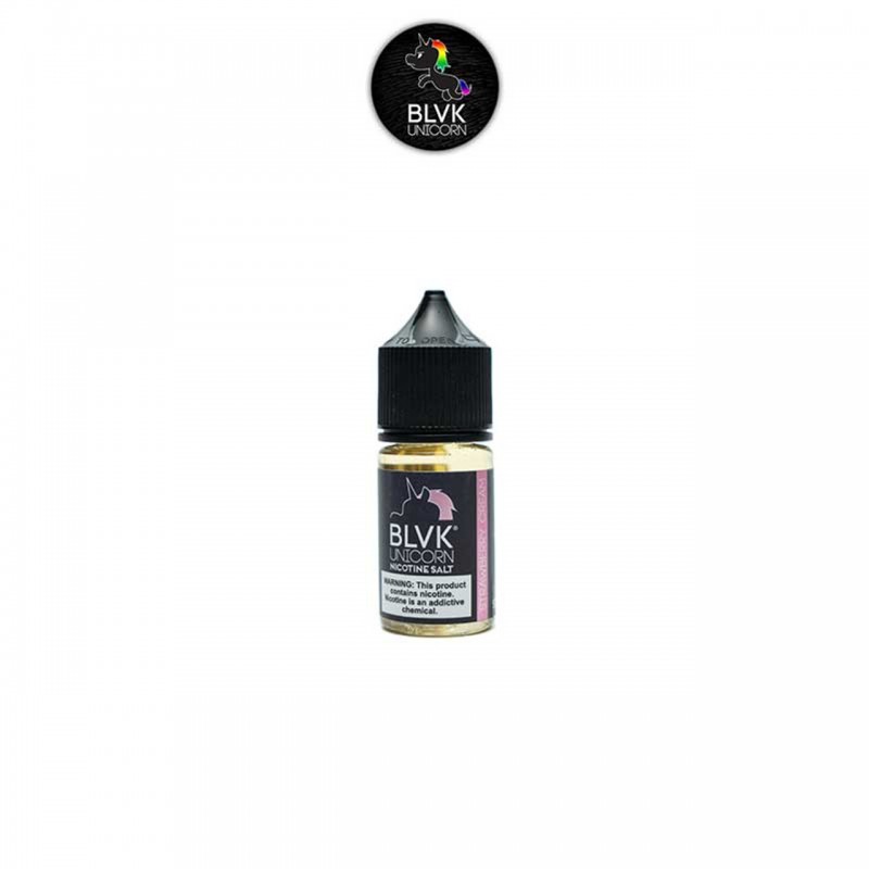STRAWBERRY CREAM BY BLVK UNICORN NICOTINE SALTS | ...