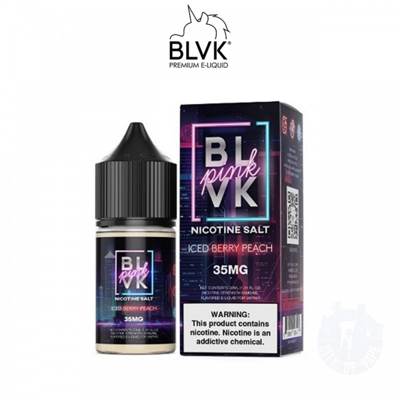 ICED BERRY PEACH NICOTINE SALT BY BLVK PINK | 30 M...