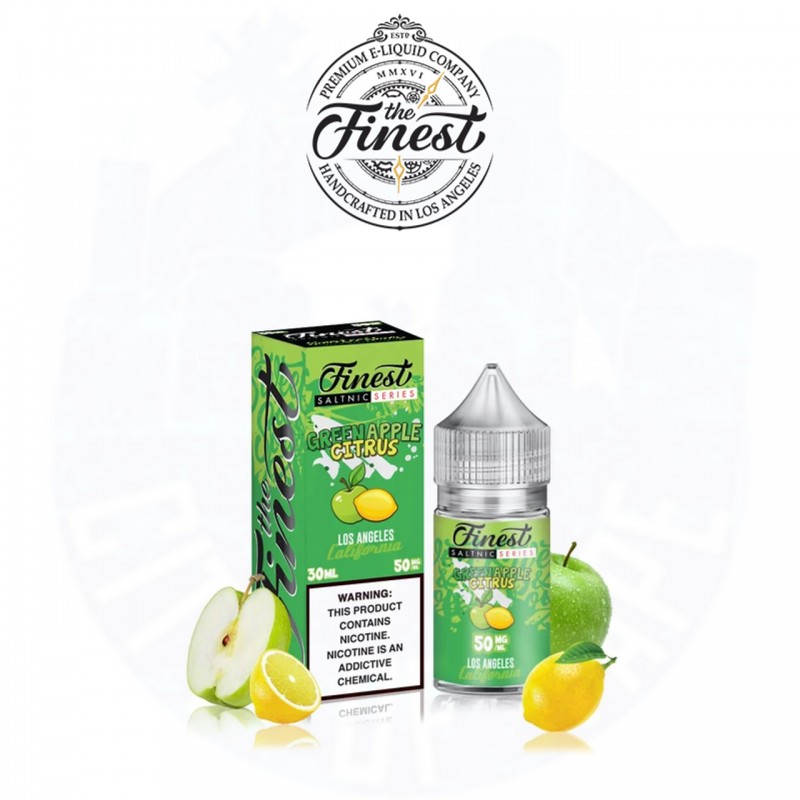 GREEN APPLE CITRUS SALT NICOTINE BY THE FINEST E-L...