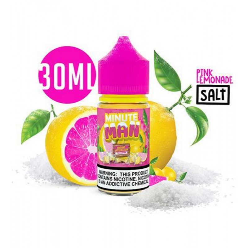 PINK LEMONADE MINUTE MAN E-LIQUIDS | SALT NICOTINE...