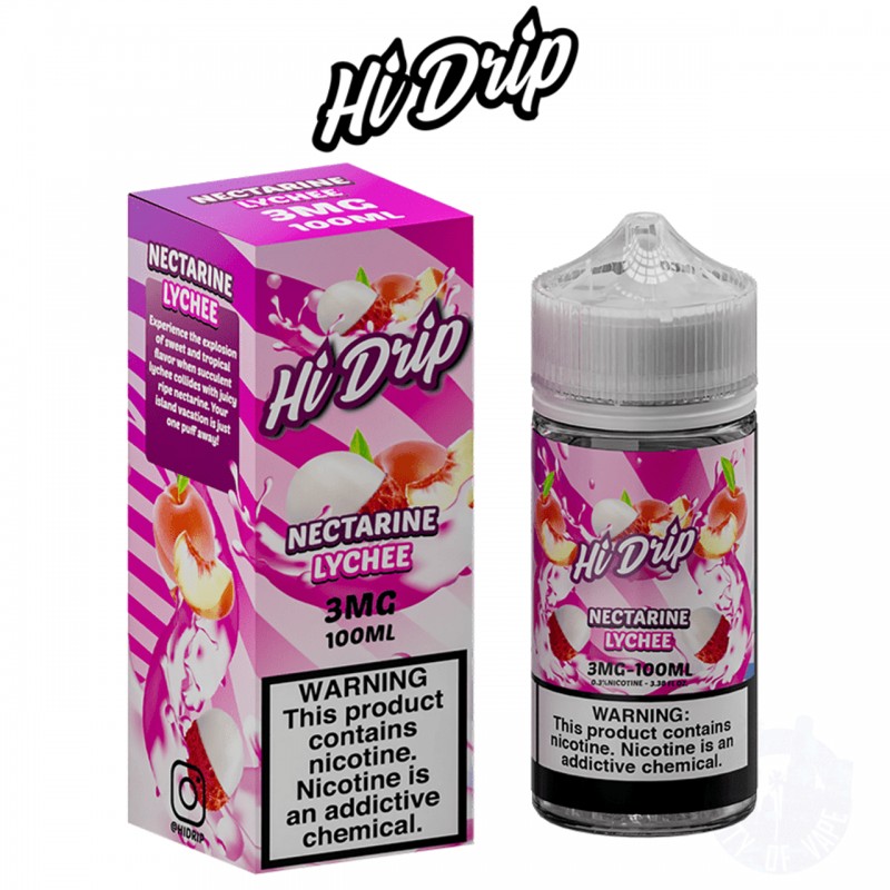 NECTARINE LYCHEE BY HI DRIP E-LIQUID | 100 ML JUIC...