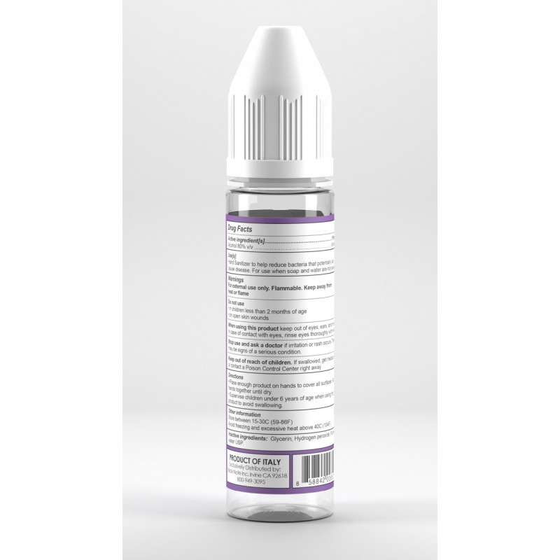 HAND SANITIZER NON-STERILE SOLUTION | 2 FL OZ (60ML) | SAVE ONE SOUL (SOS) | SCENT FREE | ALCOHOL ANTISEPTIC 80% TROPICAL SOLUTION