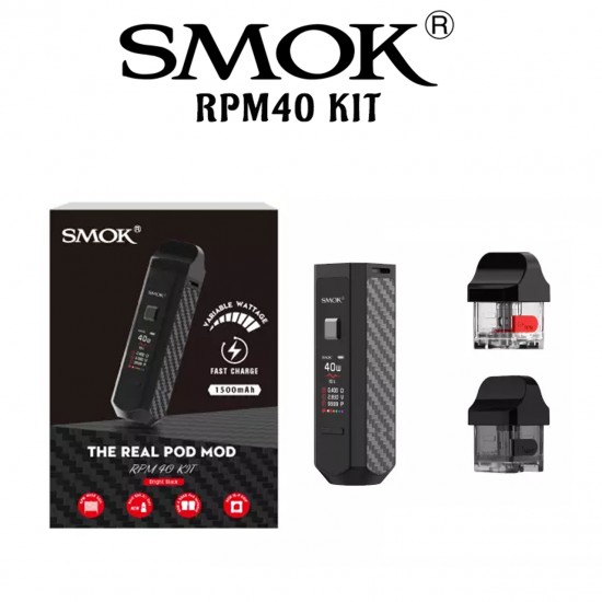 SMOK RPM40 1500 MAH 40 W KIT | THE REAL POD MOD