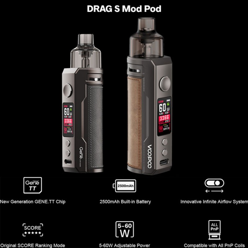 VOPOO DRAG S POD SYSTEM KIT | 60 W POD MOD