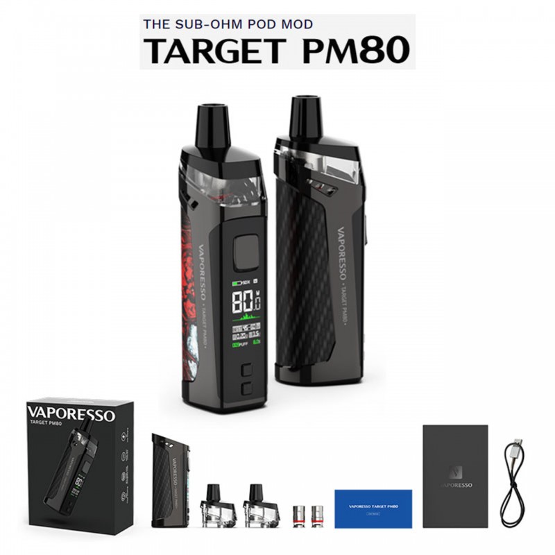 VAPORESSO TARGET PM80 SUB-OHM POD MOD 80 W 2000 MA...